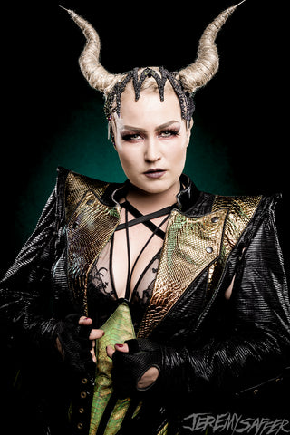 Battle Beast: Noora: Iconic Green - limited edition signed 8x12 crystal pearl print
