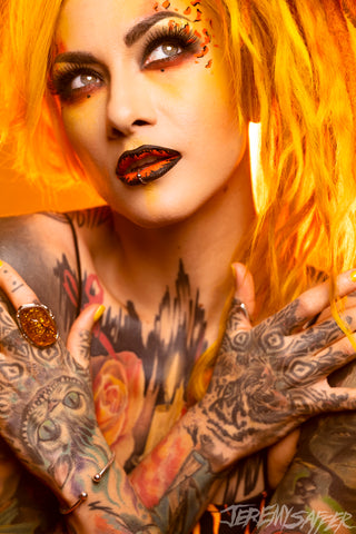 Lena Scissorhands - Ashes - signed limited edition 8x12 metallic print