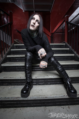 Chris Motionless - black and red - 8x12 matte test print