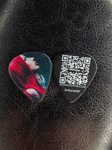 Ash side shot Business Card Guitar Pick