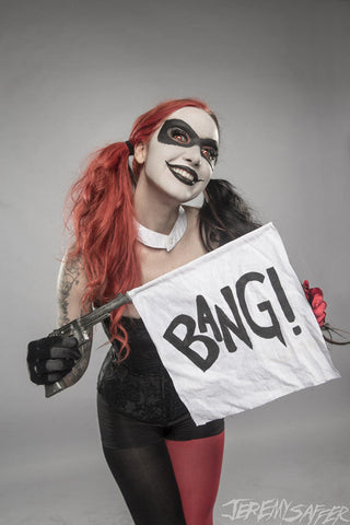 Ash Costello - Harley: Smile, Youre Dead Signed 8x12 metallic print