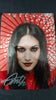 Cristina Scabbia - Hypnotic Red - Signed Limited Edition Metallic Mini Print