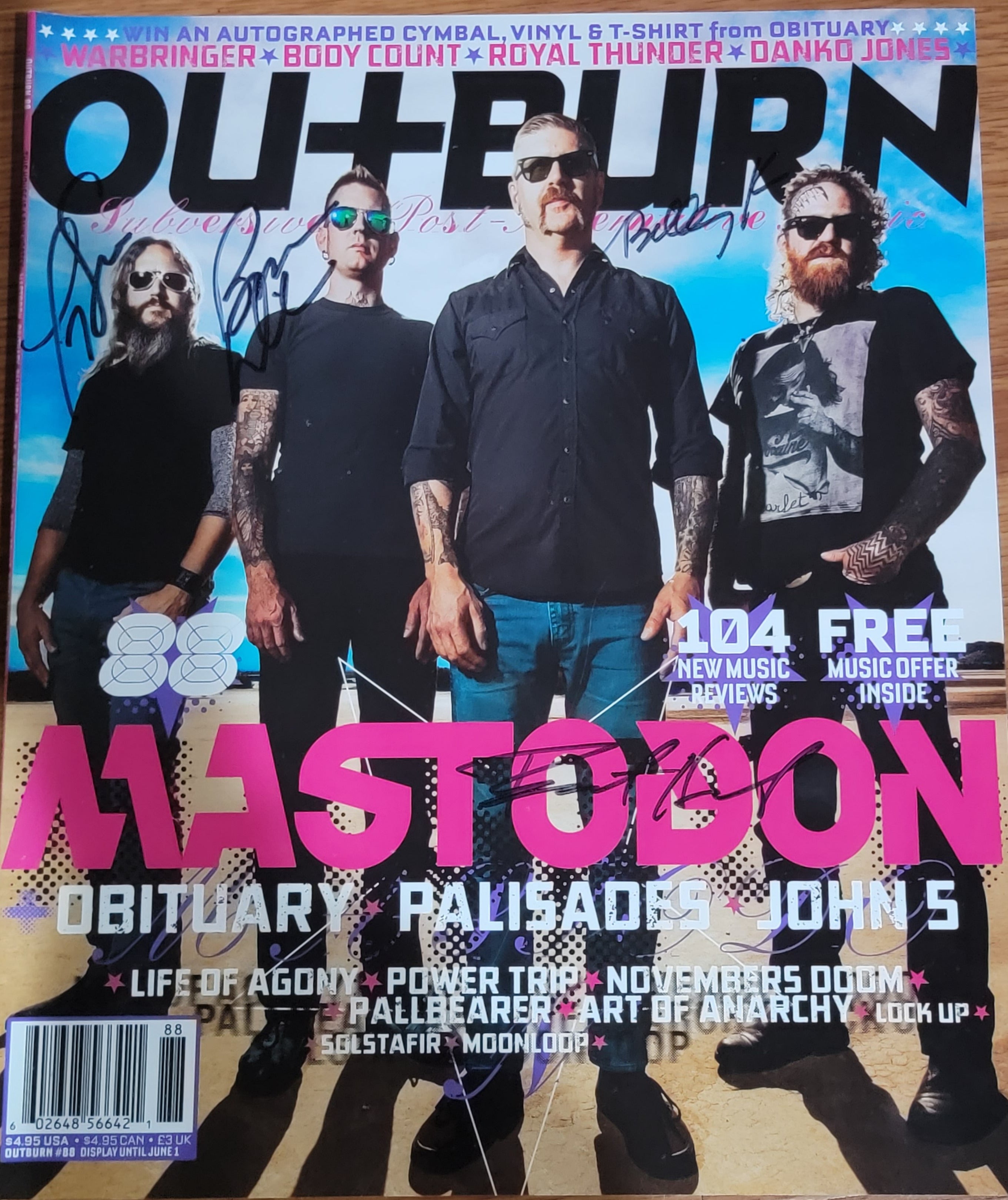 Outburn 88 - Mastodon - Autographed by Mastodon