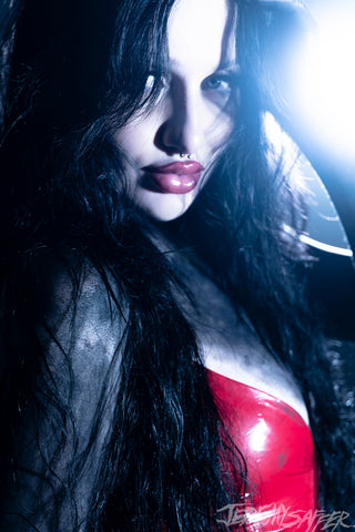 Babychaos - Cold Red - signed limited edition 8x12 metallic print