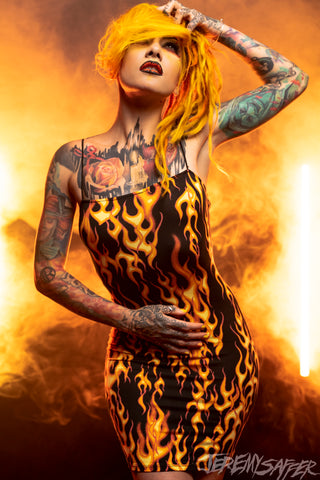 Lena Scissorhands - Where theres smoke - signed limited edition 8x12 metallic print