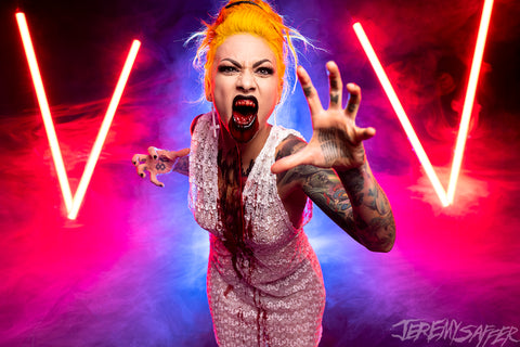 Lena Scissorhands - Feed - signed limited edition 8x12 metallic print