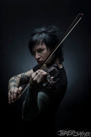 Jinxx - The Violinist - signed limited edition 8x12 metallic print