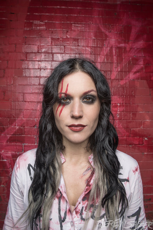 Cristina Scabbia - Behind the Red Wall - Signed Limited Edition Metallic Print