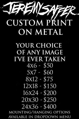 Custom Print on 1mm thick Metal (new sizes/options)
