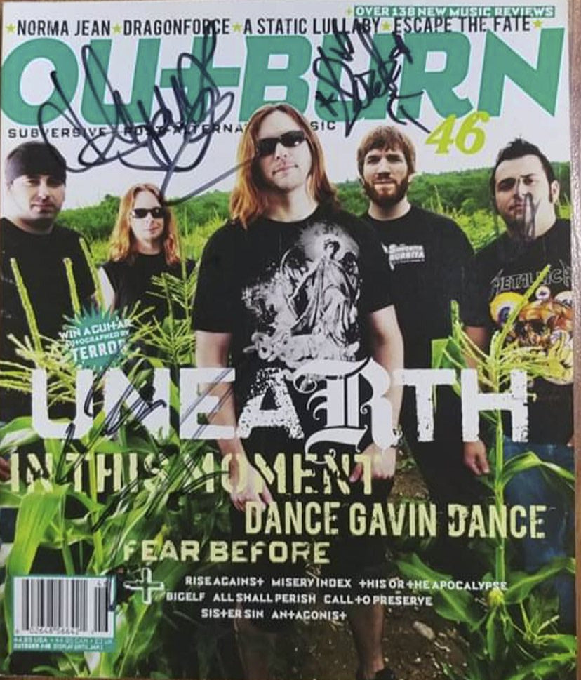 Outburn 46 - Unearth - Autographed by Unearth